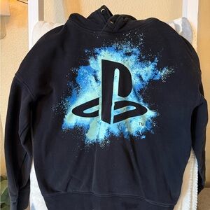 H&M Kids Black and Blue Gaming Hoodie